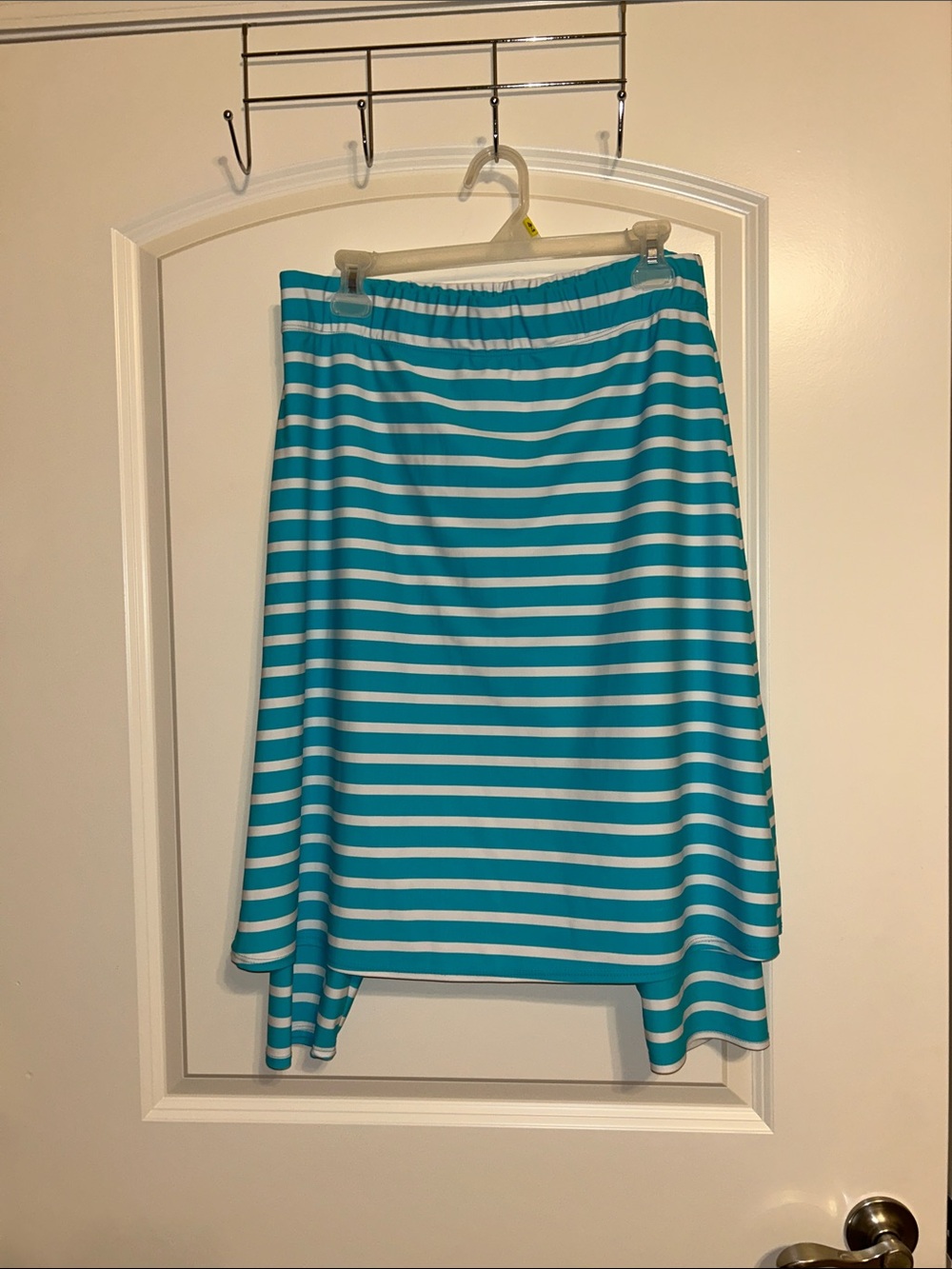 Blue and White Striped Women’s Skirt